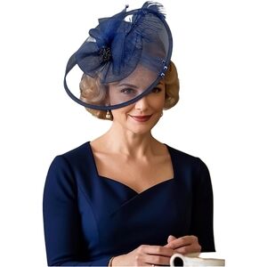 Amazon Navy Blue Fascinator Hat